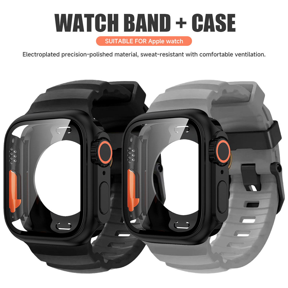 Phone Cases Android - Silikonarmband + PC-Hülle für Apple Watch