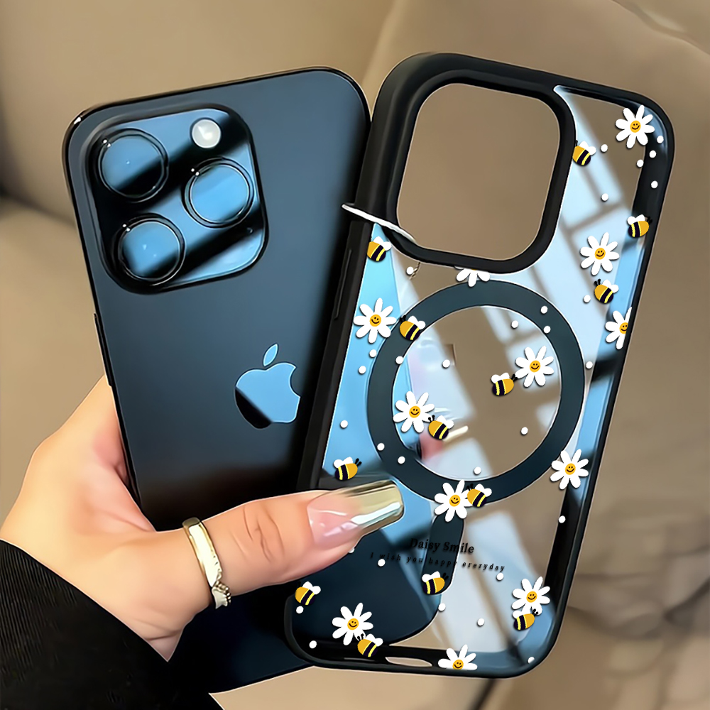 Phone Cases With Magsafe - Frische Gänseblümchen-Handyhülle für iPhone 16 15