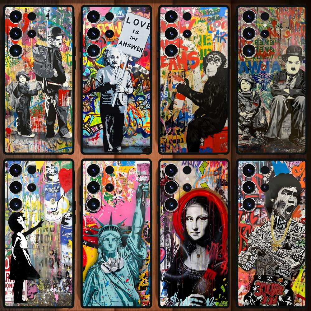 Phone Cases Galaxy S25 - Banksy Graffiti Art Handyhülle für Samsung