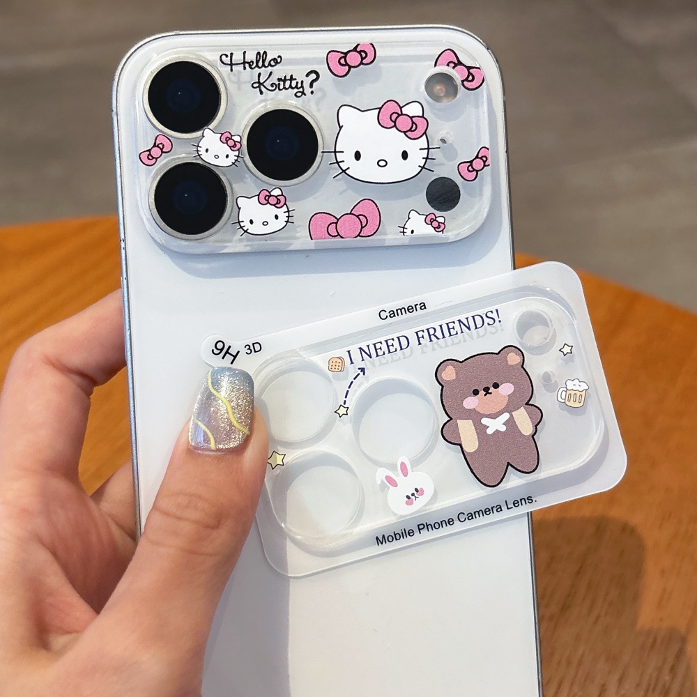 Phone Cases That Cover The Camera - Niedlicher Cartoon-Kameraschutz Objektivfolie für iPhone 15