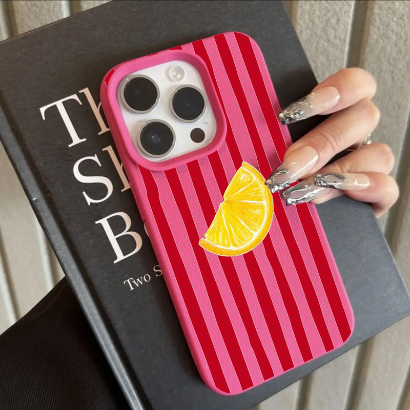 Phone Cases Popular - Modische Zitronenmuster TPU Silikon Handyhülle für