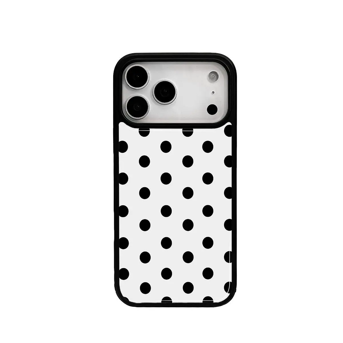 Phone Cases Drop Proof - Minimalistische Weiß-Schwarz-Polka-Dots-Klebeband-Handyhülle für iPhone 17 AIR