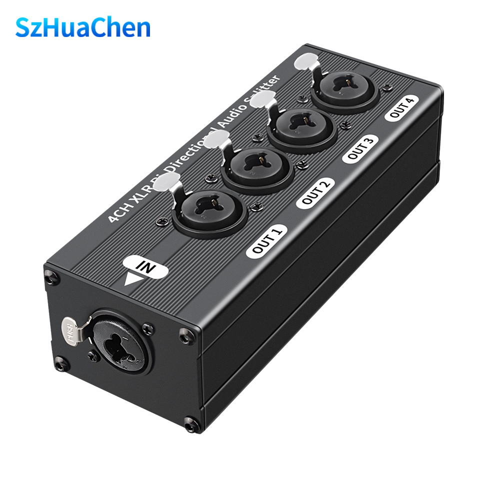 Phone Cases Uk - 6,35mm Schnittstelle 1X4 XLR Symmetrischer Audio-Splitter