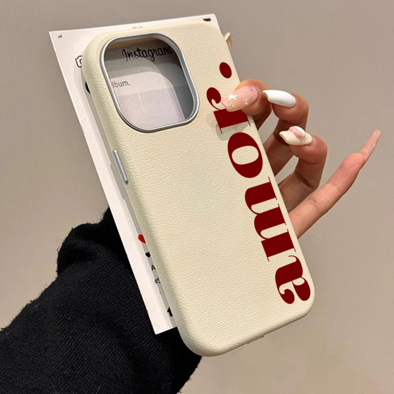 Phone Cases Red - Die rote künstlerische Handyhülle mit Buchstaben-Lichee-Muster