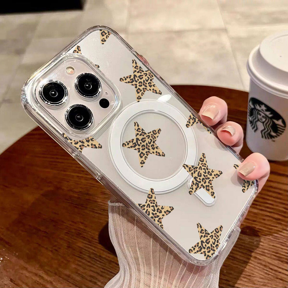 Phone Cases Girly - Leoparden-Girly-Star-Ins-Handyhülle für iPhone 17 16 15