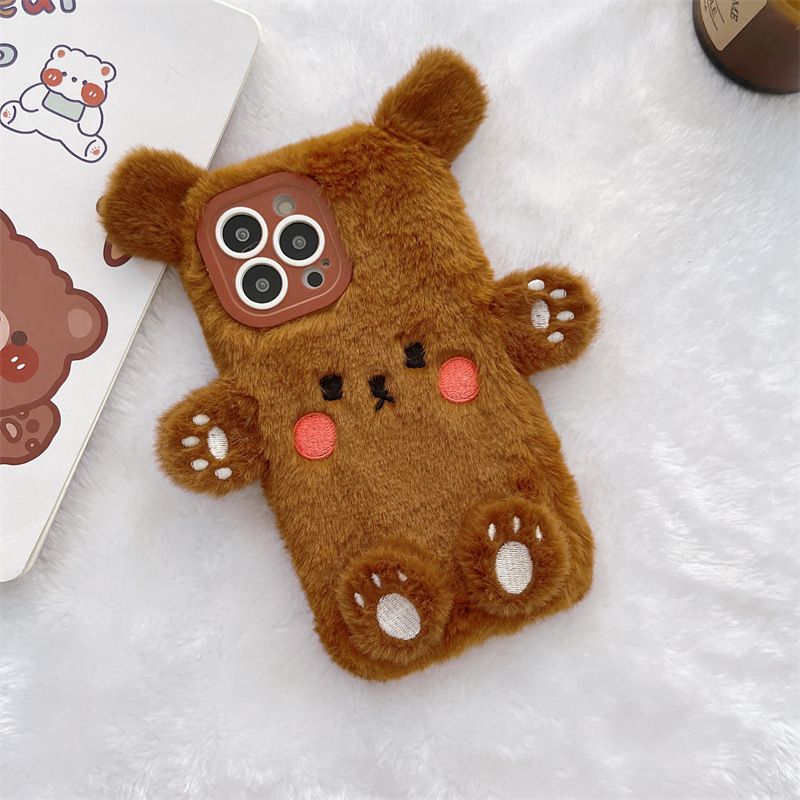 Koreanische 3D Cartoon Bär Fla – Phone Cases Iphone 14 Bewertung und Preis