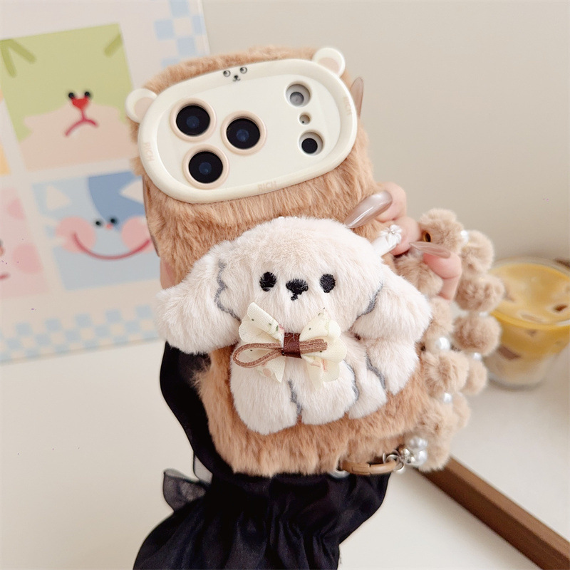 3D-Cartoon-Bowknot-Welpen-warm – Phone Cases Iphone 14 Bewertung und Preis