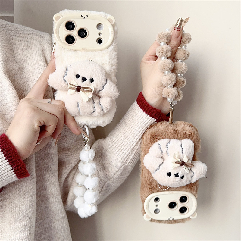 3D-Cartoon-Bowknot-Welpen-warm – Phone Cases Iphone 14 Bewertung und Preis