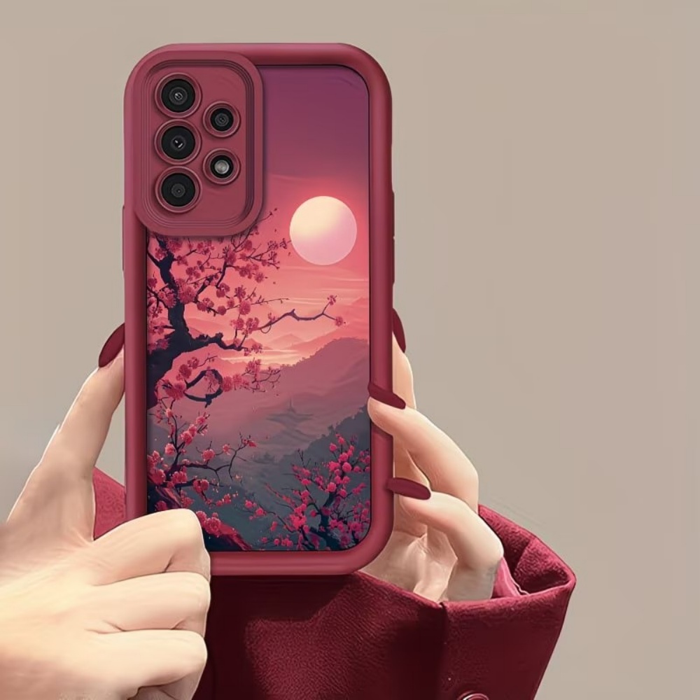 Sunset Mountain Peak Sturzsich – Phone Cases Red Bewertung und Preis