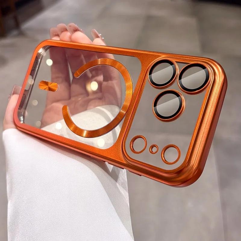 Magnetische, transparente Luxu – Phone Cases With Camera Cover Bewertung und Preis