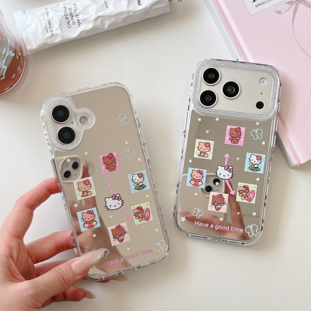 Niedliche Gitter-Cartoon-Sanri – Phone Cases Girly Bewertung und Preis