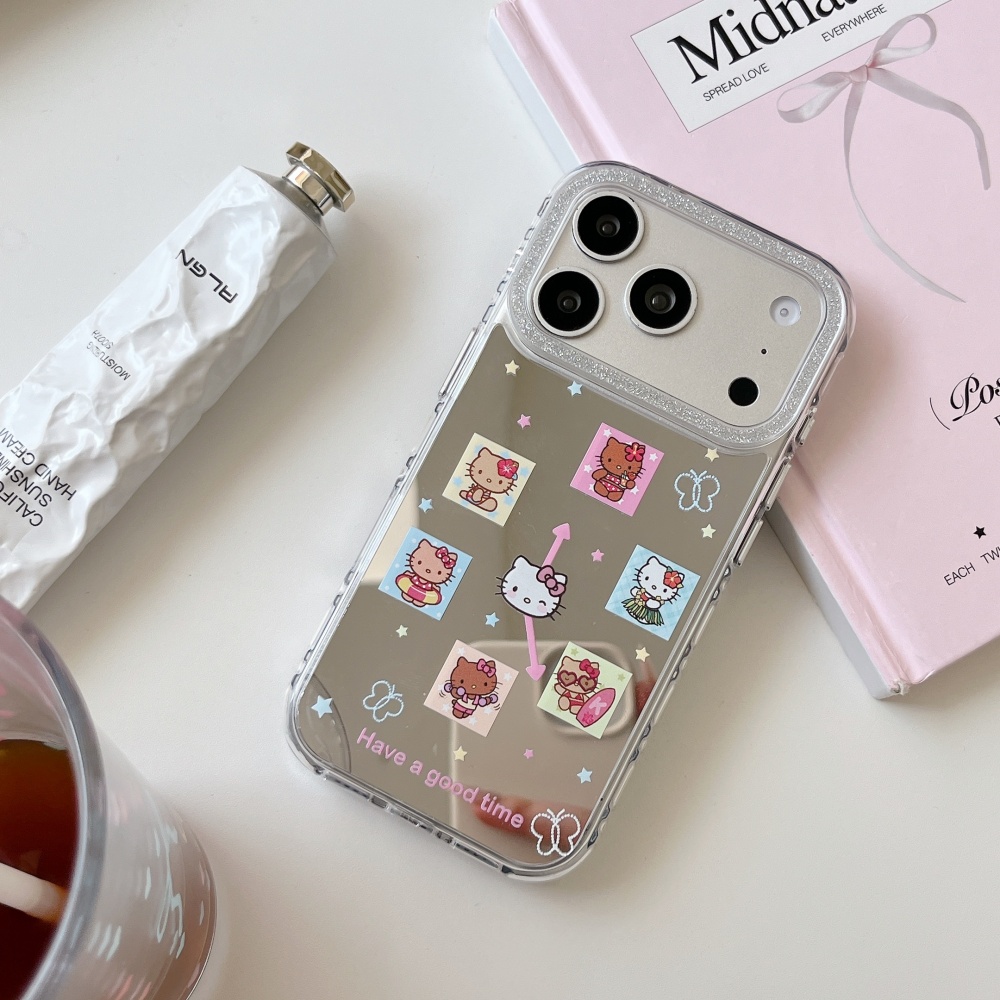 Niedliche Gitter-Cartoon-Sanri – Phone Cases Girly Bewertung und Preis