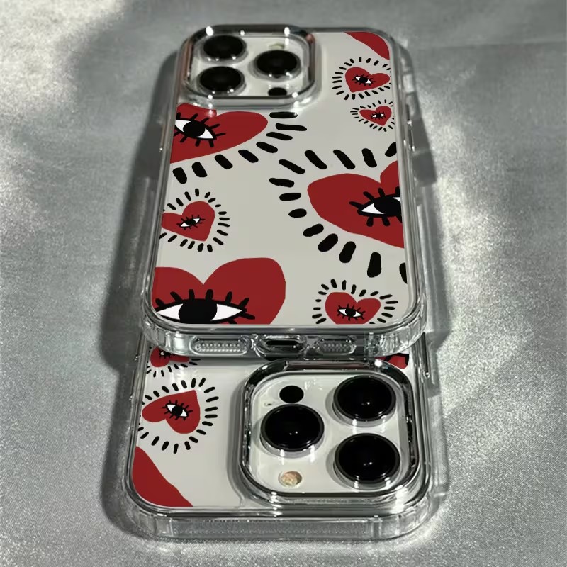 Einzigartige rote Herz-Augen-R – Phone Cases Red Bewertung und Preis