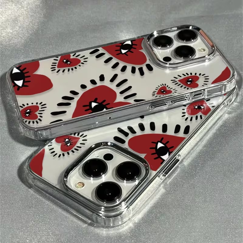 Einzigartige rote Herz-Augen-R – Phone Cases Red Bewertung und Preis