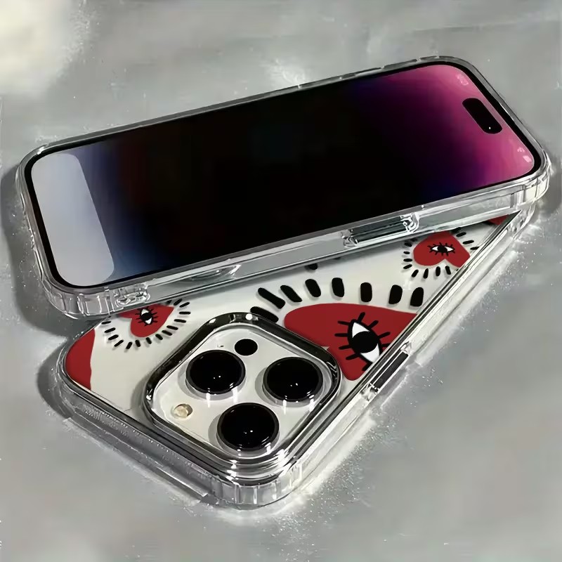 Einzigartige rote Herz-Augen-R – Phone Cases Red Bewertung und Preis