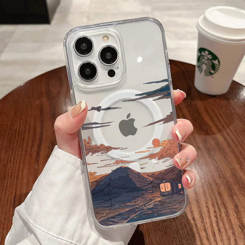 Sonnenuntergang-Muster Modisch – Phone Cases With Magsafe Bewertung und Preis