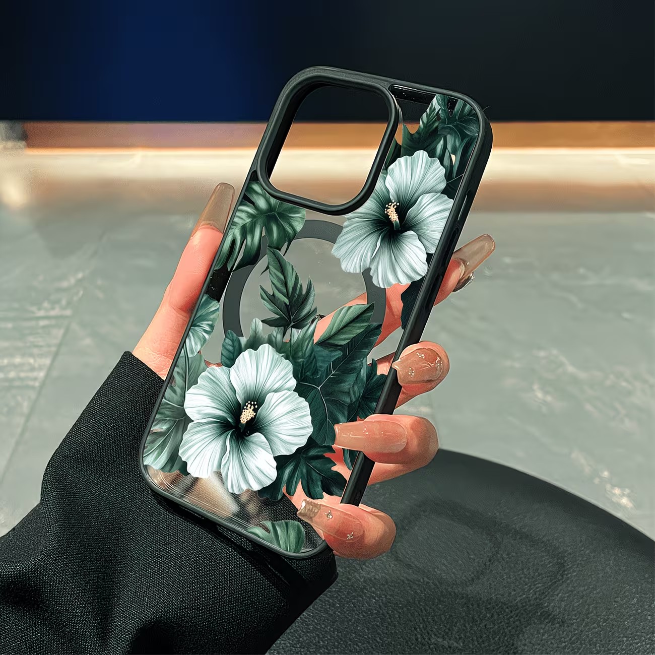 Grüne Blumenmuster Handyhülle  – Phone Cases With Magsafe Bewertung und Preis
