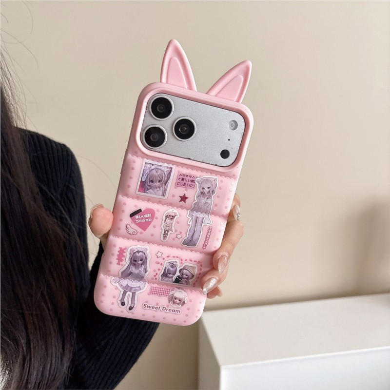 Japanische Y2K Süße Hasenohren – Phone Cases Girly Bewertung und Preis